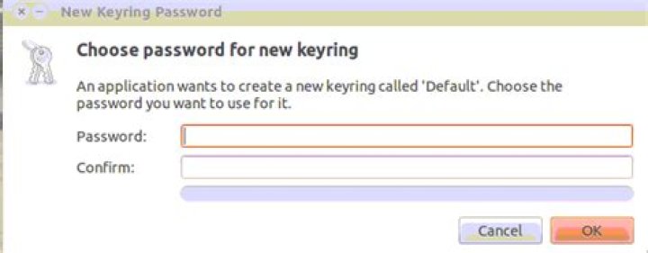 Why do I need to enter a password for the Default Keyring to unlock?