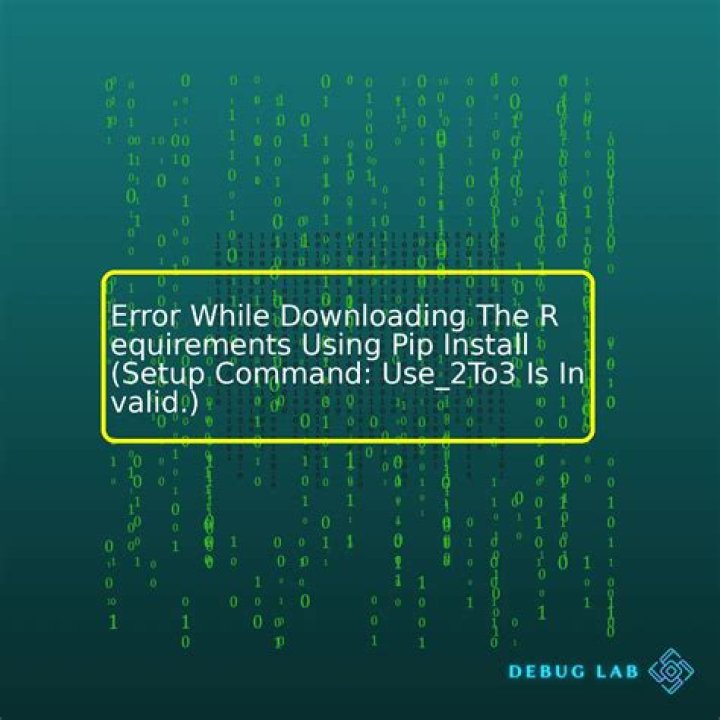 Why does pip give an error while installing a tool?