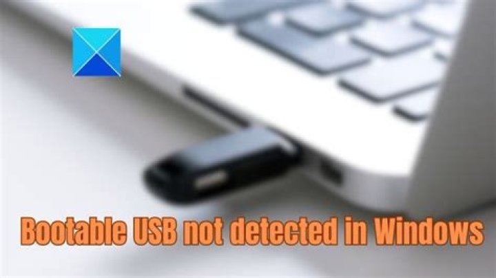 Why is my bootable Ubuntu USB not detected on Windows?