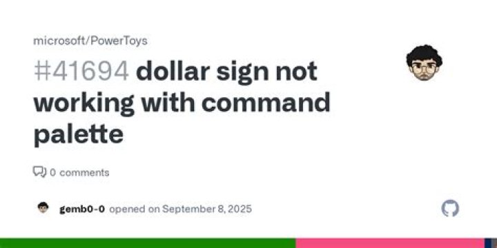Why is the Dollar Sign not working?
