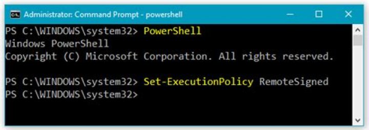 Why setting Powershell to set-executionpolicy remotesigned fails?