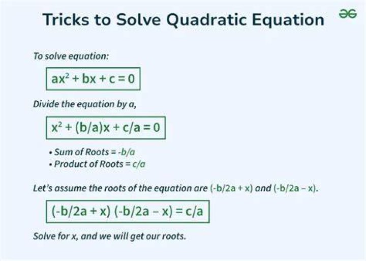Why we need to know how to solve a quadratic?