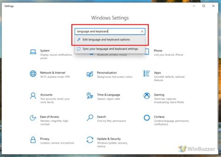 Windows 10 (2018) language preferences