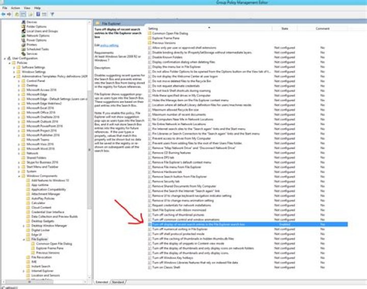Windows 10 disable internet in search