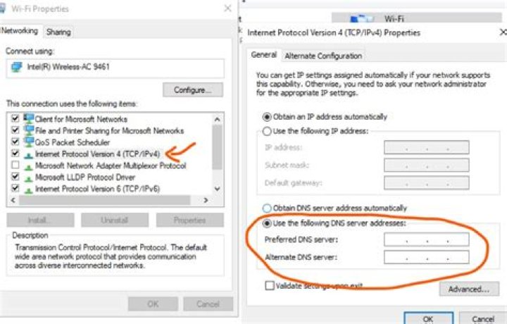 Windows 10 DNS Settings