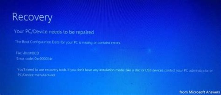 windows 10 error code: 0xc000014c