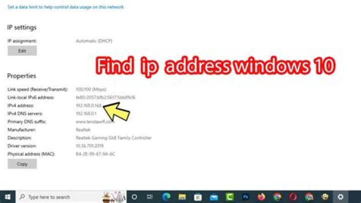 Windows 10 registry settings for IP Address?