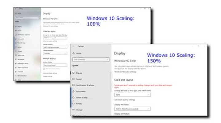 Windows 10 scaling keeps changing