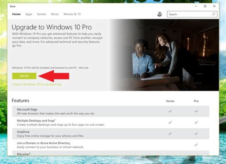 Windows 10 upgrade from Home to Enterprise Version