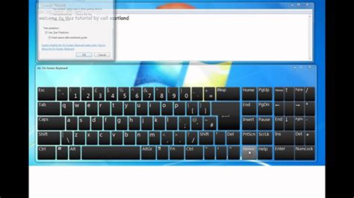 Windows 7 On-Screen Keyboard