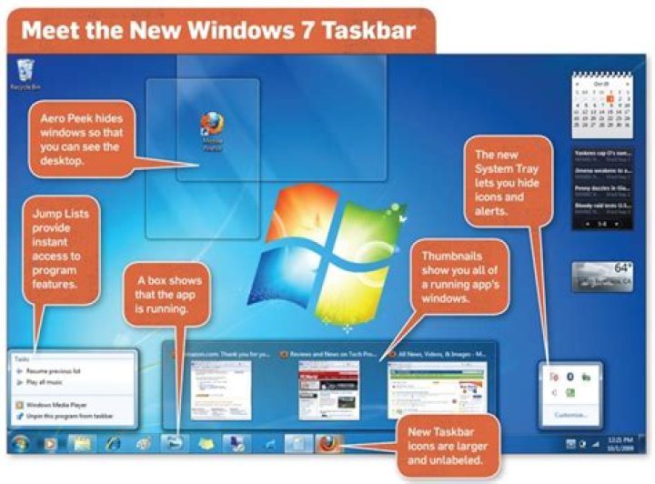 Windows 7 Task Bar Image