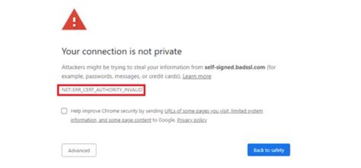 Windows 7 walmart.com NET::ERR_CERT_AUTHORITY_INVALID