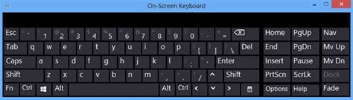 Windows 8 On-Screen Keyboard