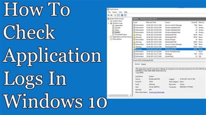 Windows Application Logs