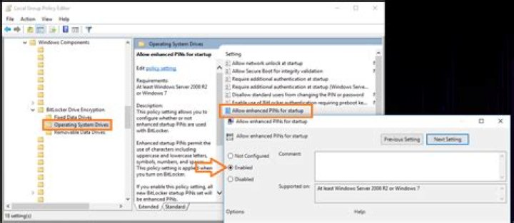 Windows BitLocker not offering unlock-by-password option