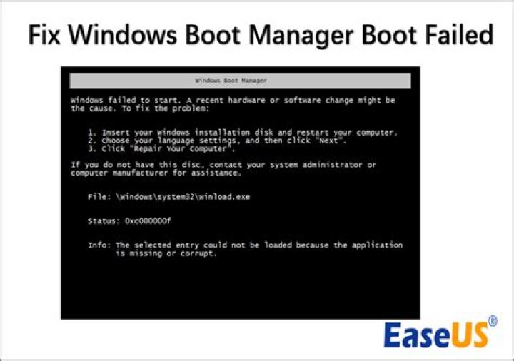 Windows boot manager loops itself after choosing drive to to boot from