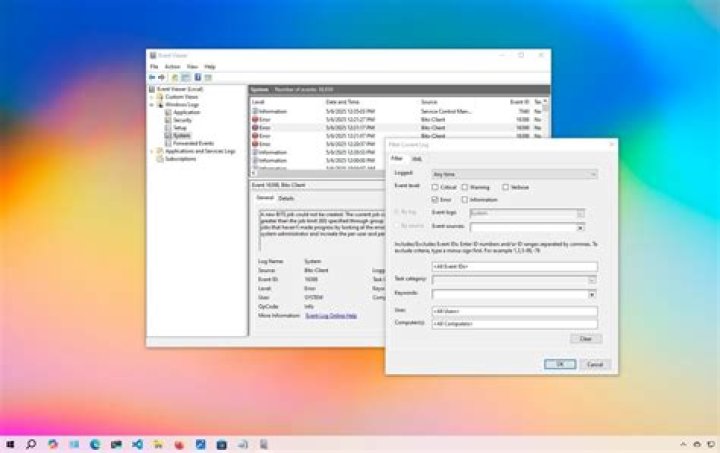 Windows Event Viewer with lots of SynTPEnhService errors