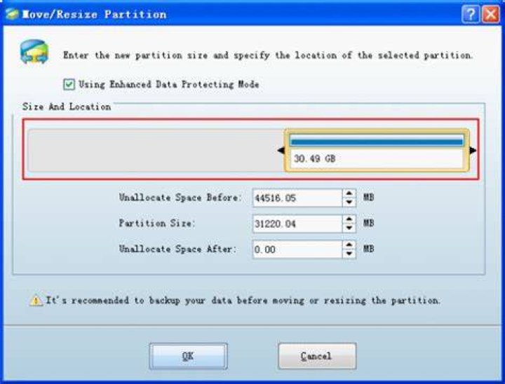 windows partition resize