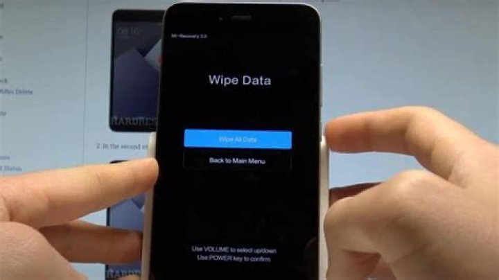 wipe all data