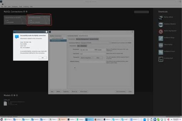 workbeanch conection accept