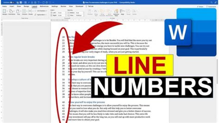 Would it be possible to show line numbers as part of the pdf document