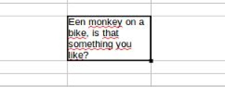 Wrapping text in a cell without exapanding height of the cell in libreoffice