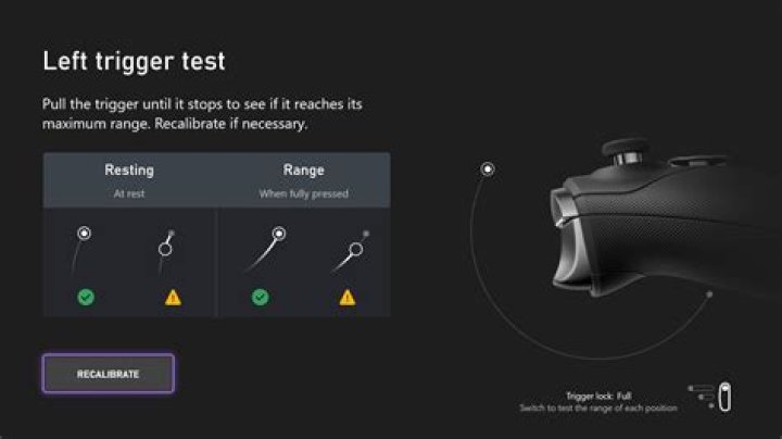 Xbox Accessories app - Triggers