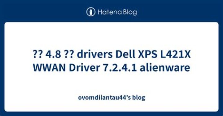 XPS-L421X - Drivers
