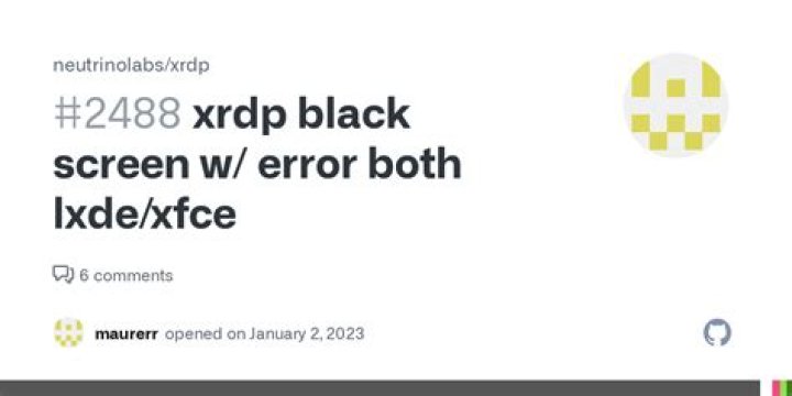 XRDP & XFCE apparently incompatible