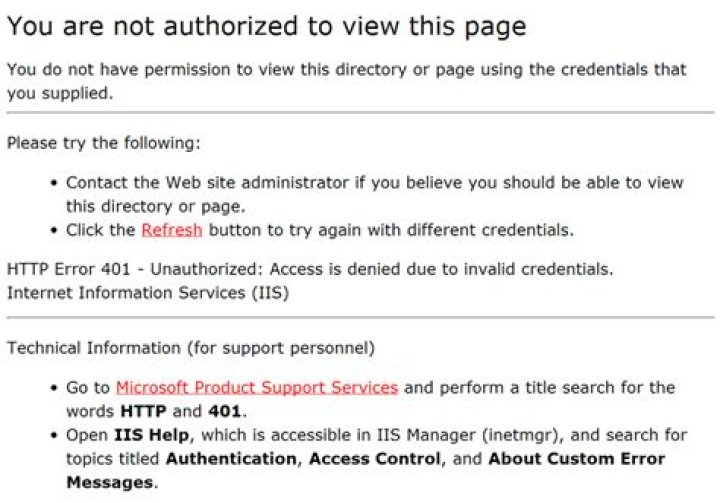 You are not authorized to use this service.