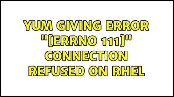 yum giving error 
